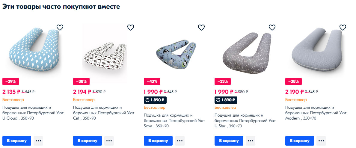 Супутні товари на сайті
